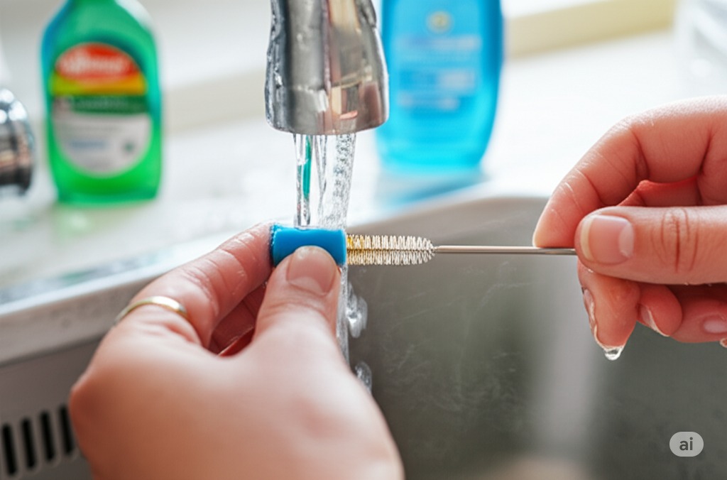 How to clean a straw topper?