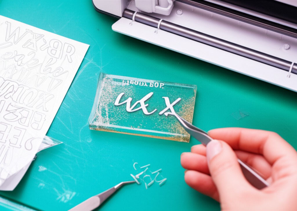 Embedding text or initials with decals