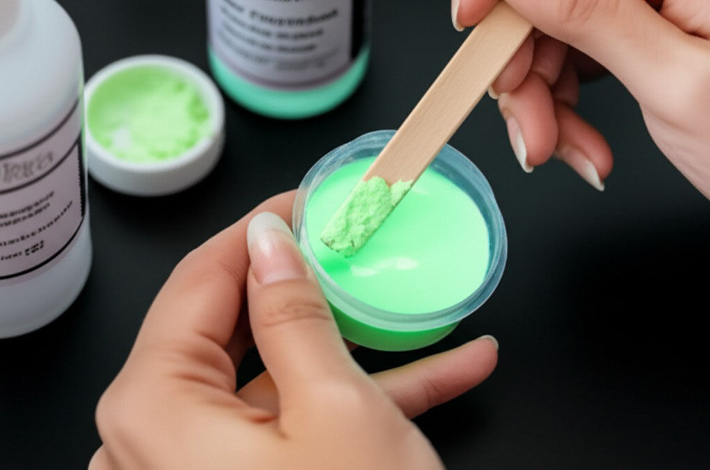 Glow-in-the-dark pigment use