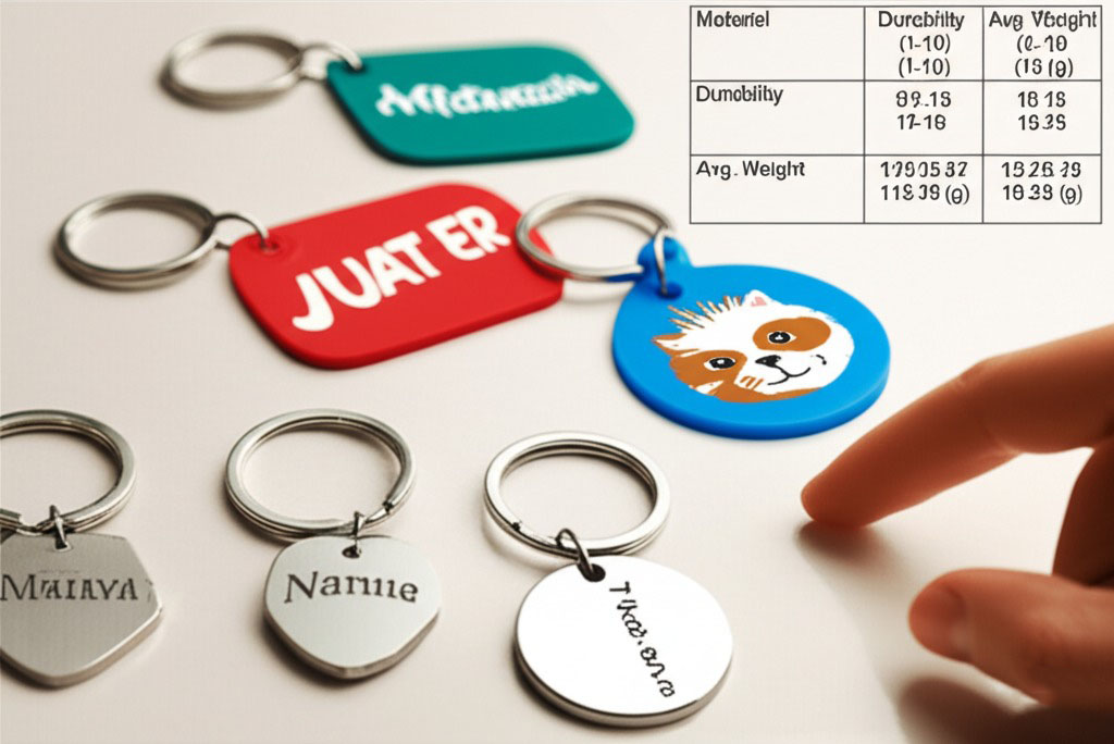 Metal vs. Plastic Keychain Styles