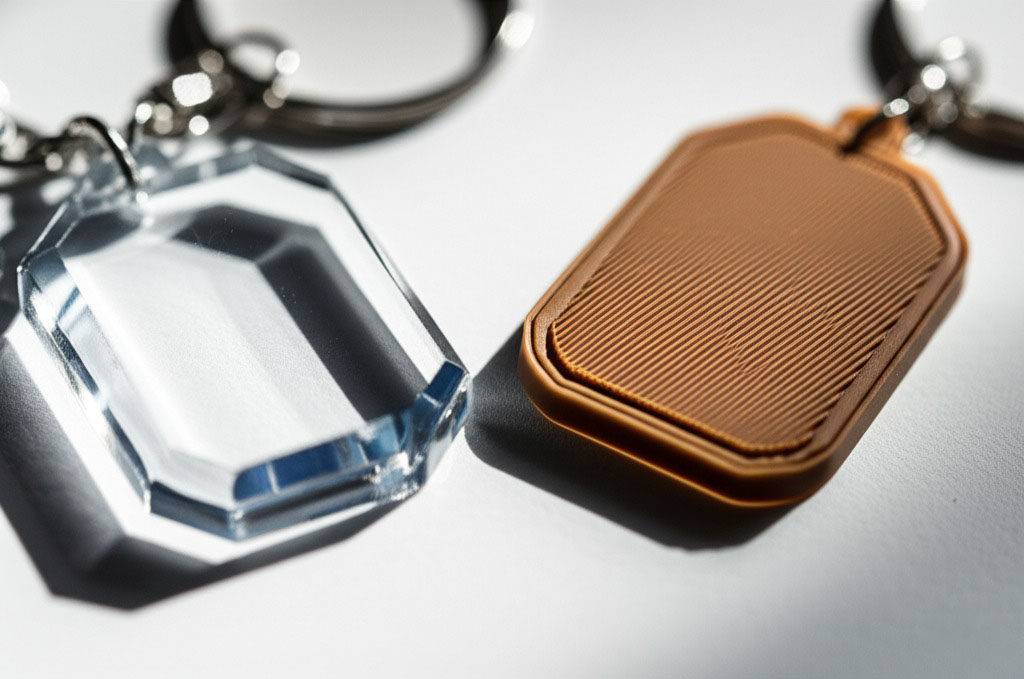 Acrylic vs PVC keychains