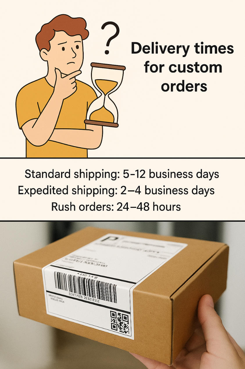 Delivery times for custom orders