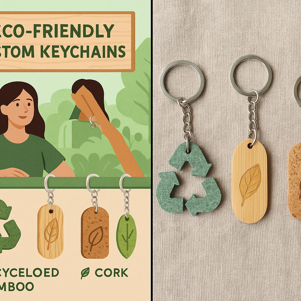 Eco-friendly custom keychains