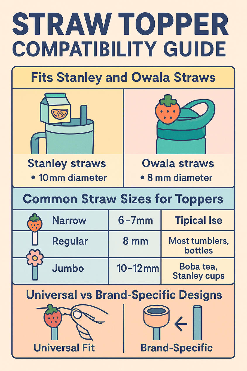 Straw topper compatibility guide