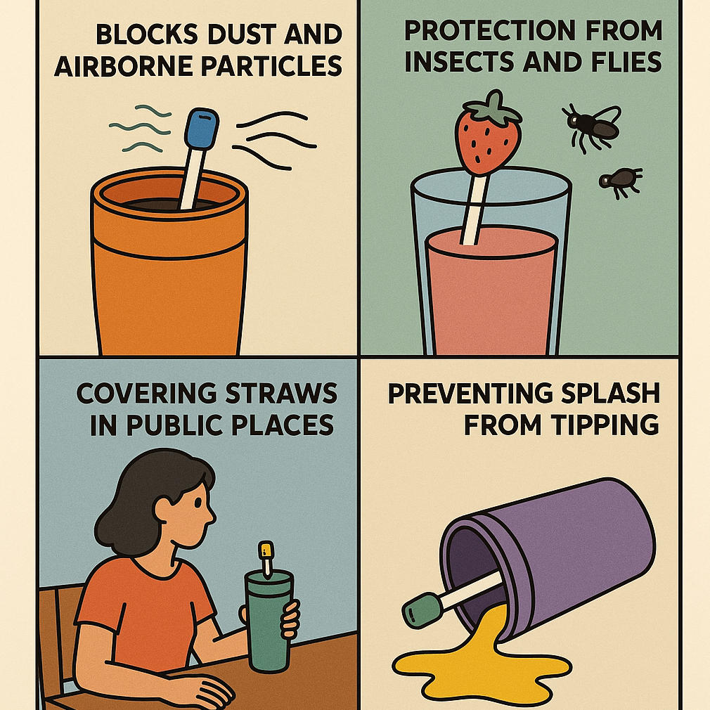 Do straw toppers actually keep your drink cleaner?