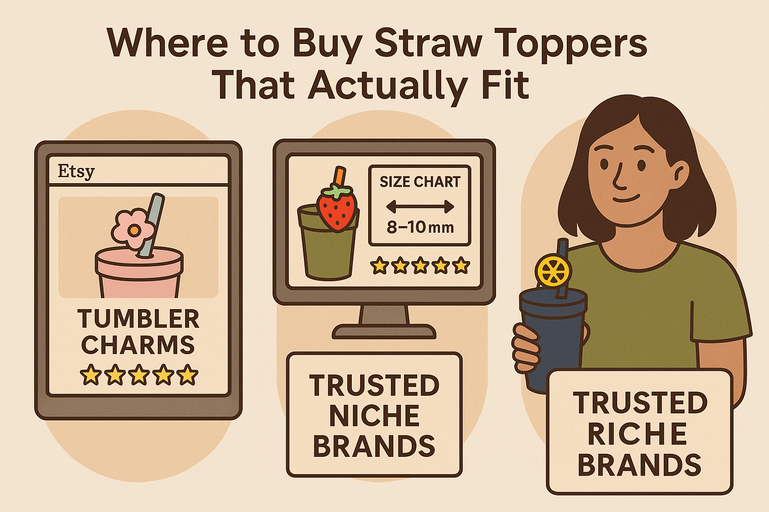 Where to buy straw toppers that actually fit