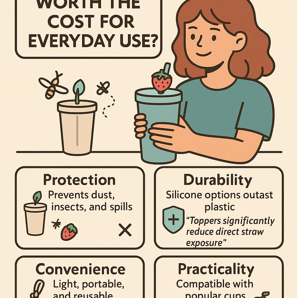 Are straw toppers worth the cost for everyday use?