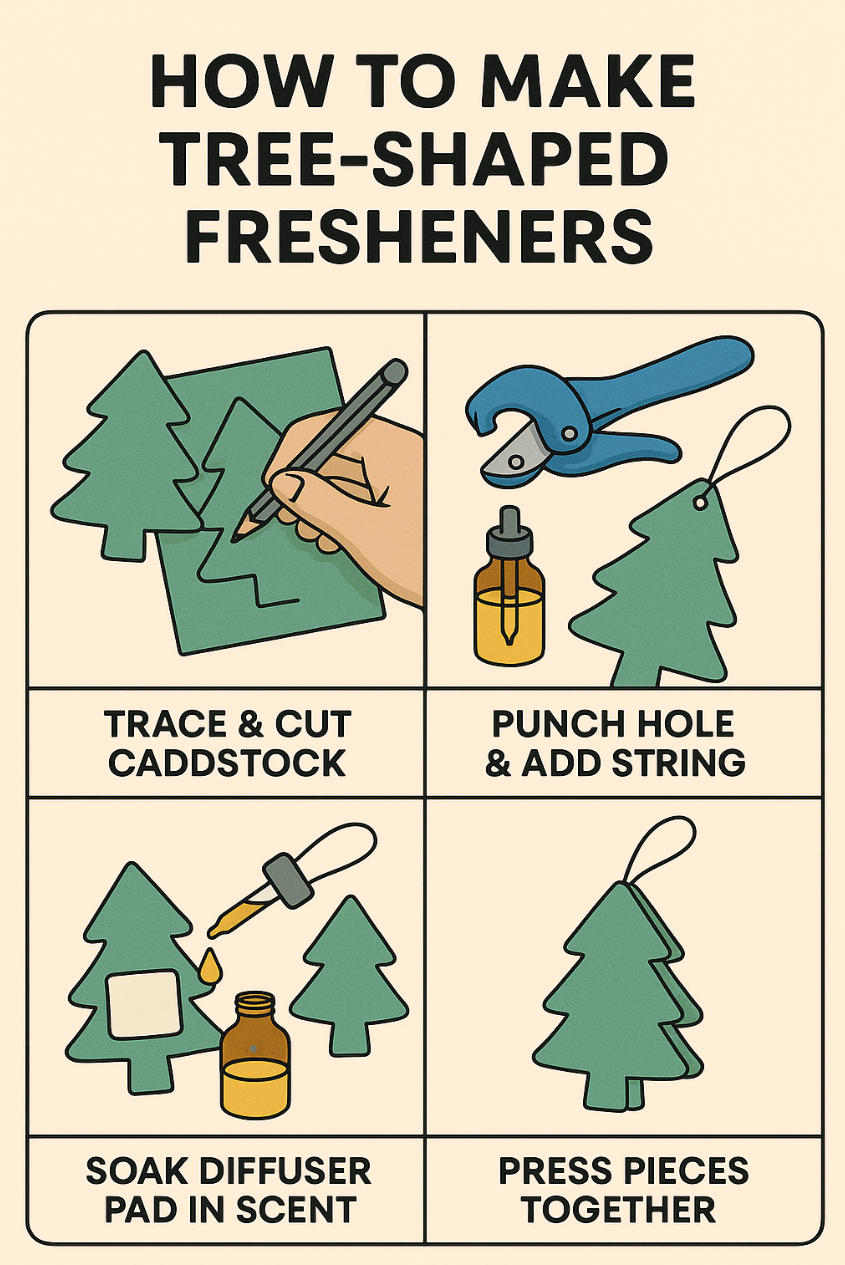 How to Make Tree-Shaped Fresheners?
