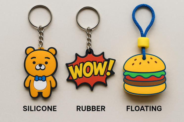 Silicone, Rubber, and Floating novelty styles for promos