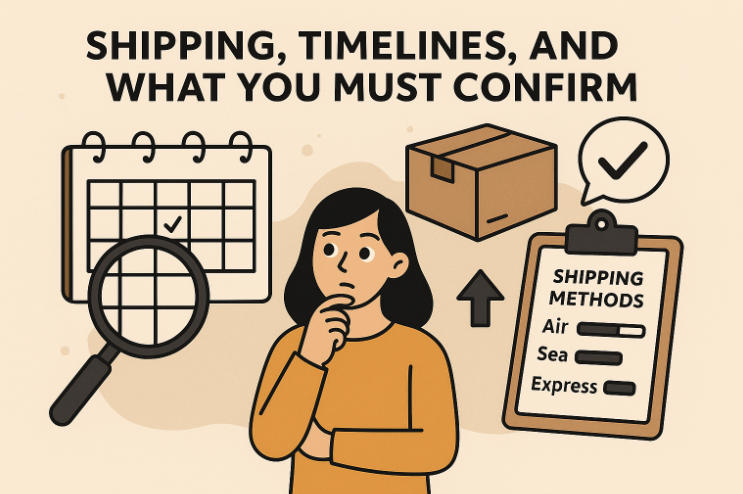 Shipping, Timelines, and What You Must Confirm