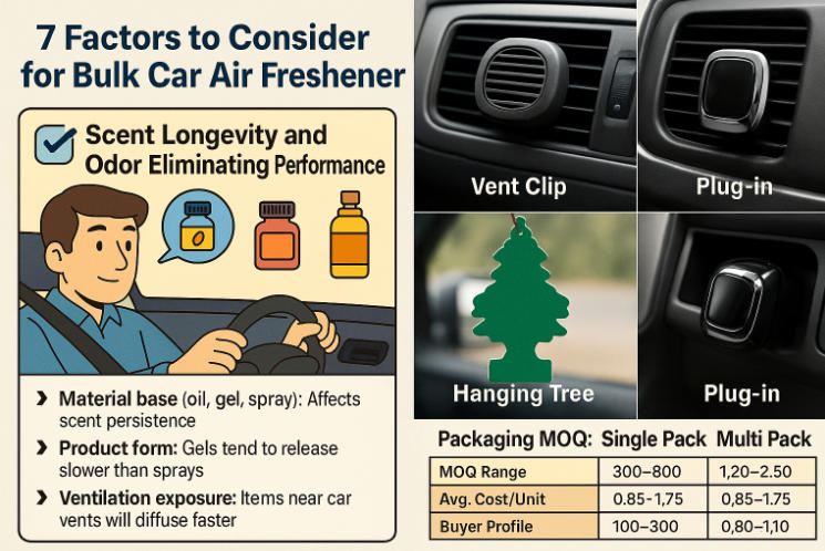 7 Factors to Consider for Bulk Car Air Freshener