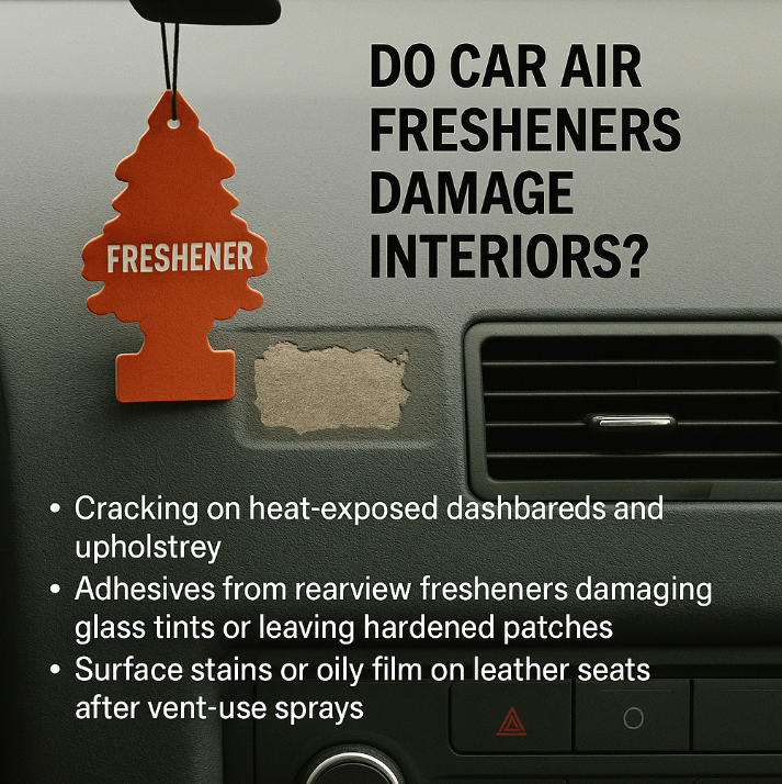 Do car air fresheners damage interiors?