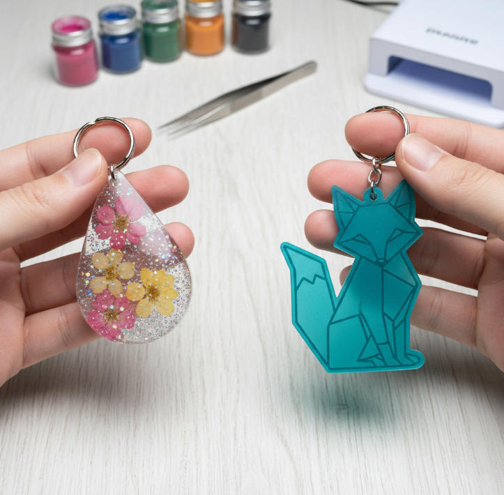 Resin vs. Acrylic: Which Makes Better Custom Keychains?