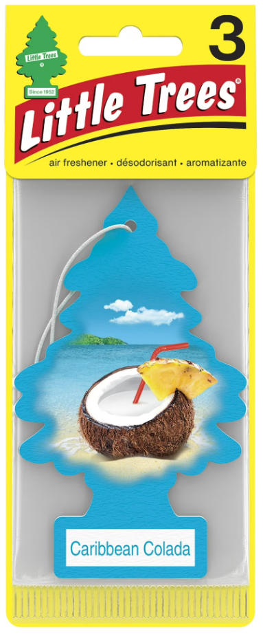 Little Trees Caribbean Colada Car Air Freshener – 3-Pack